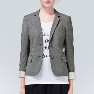 Talula grey wool oxford blazer